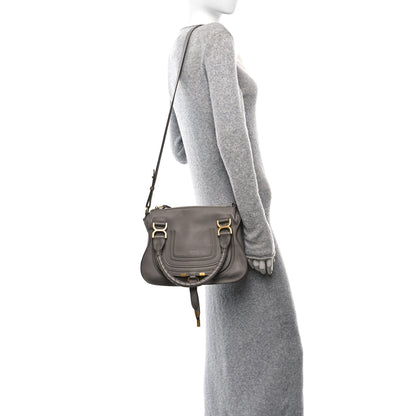 Chloe Calfskin Small Marcie Satchel Cashmere Grey 2 of 10