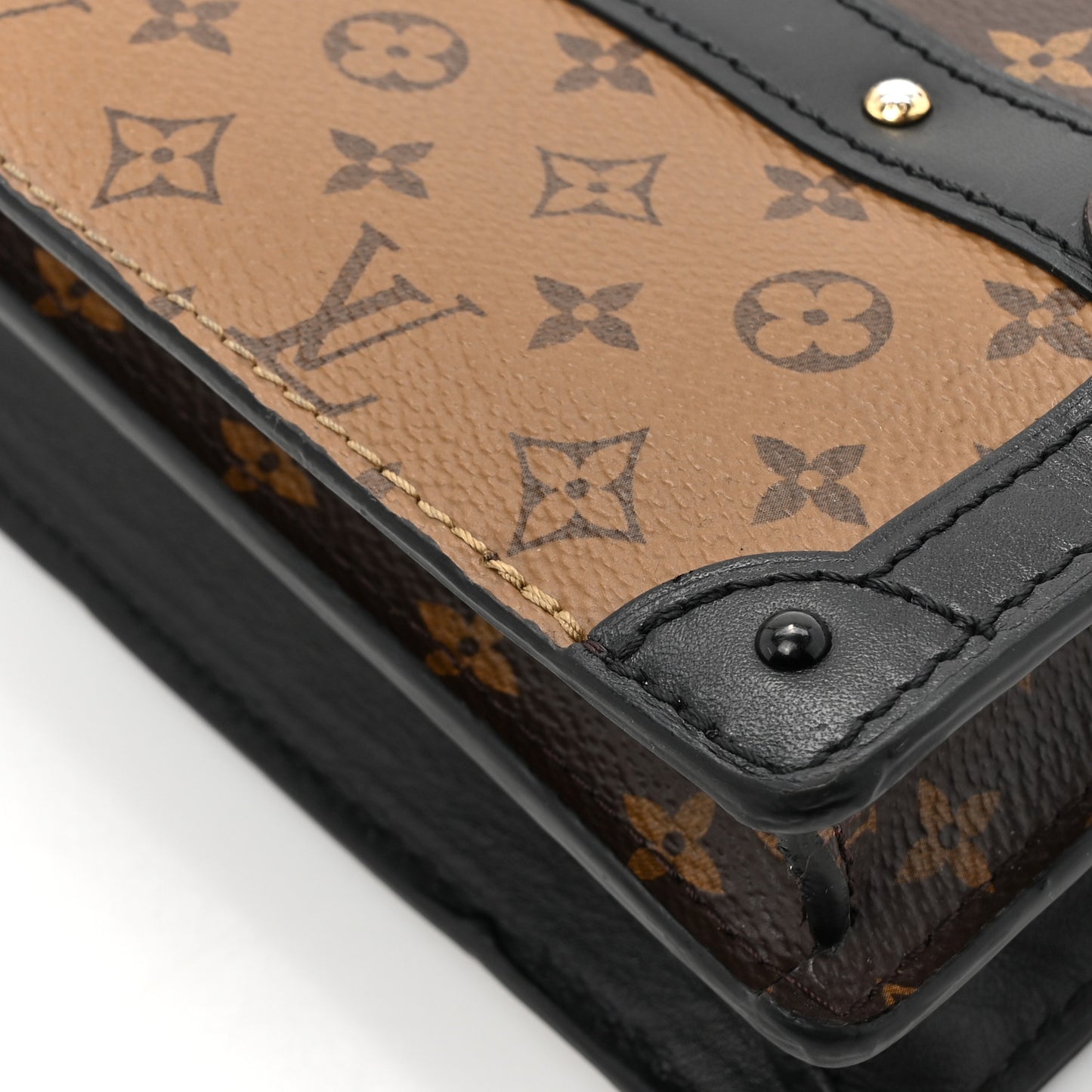 Reverse Monogram Trunk Clutch
