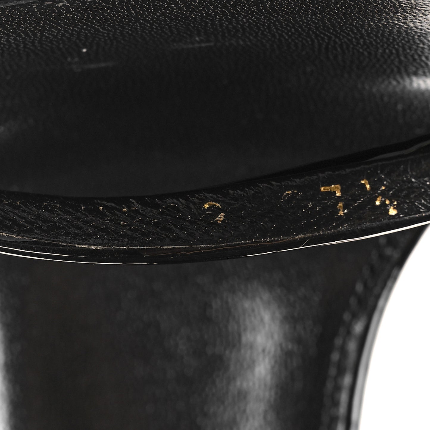 Patent Calfskin Opyum 110 Sandals 37.5 Black