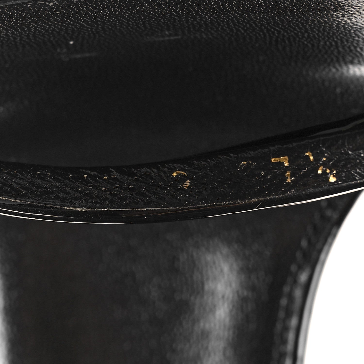 Saint Laurent Patent Calfskin Opyum 110 Sandals 37.5 Black 7 of 9