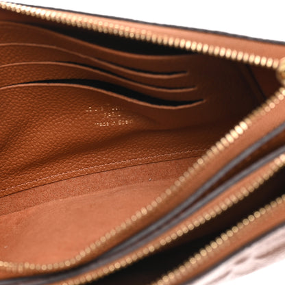 Louis Vuitton Empreinte Monogram Giant Double Zip Pochette Caramel 5 of 11