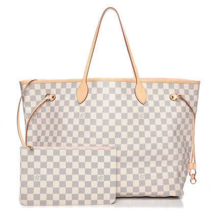 Louis Vuitton Damier Azur Neo Neverfull GM Rose Ballerine 1 of 9