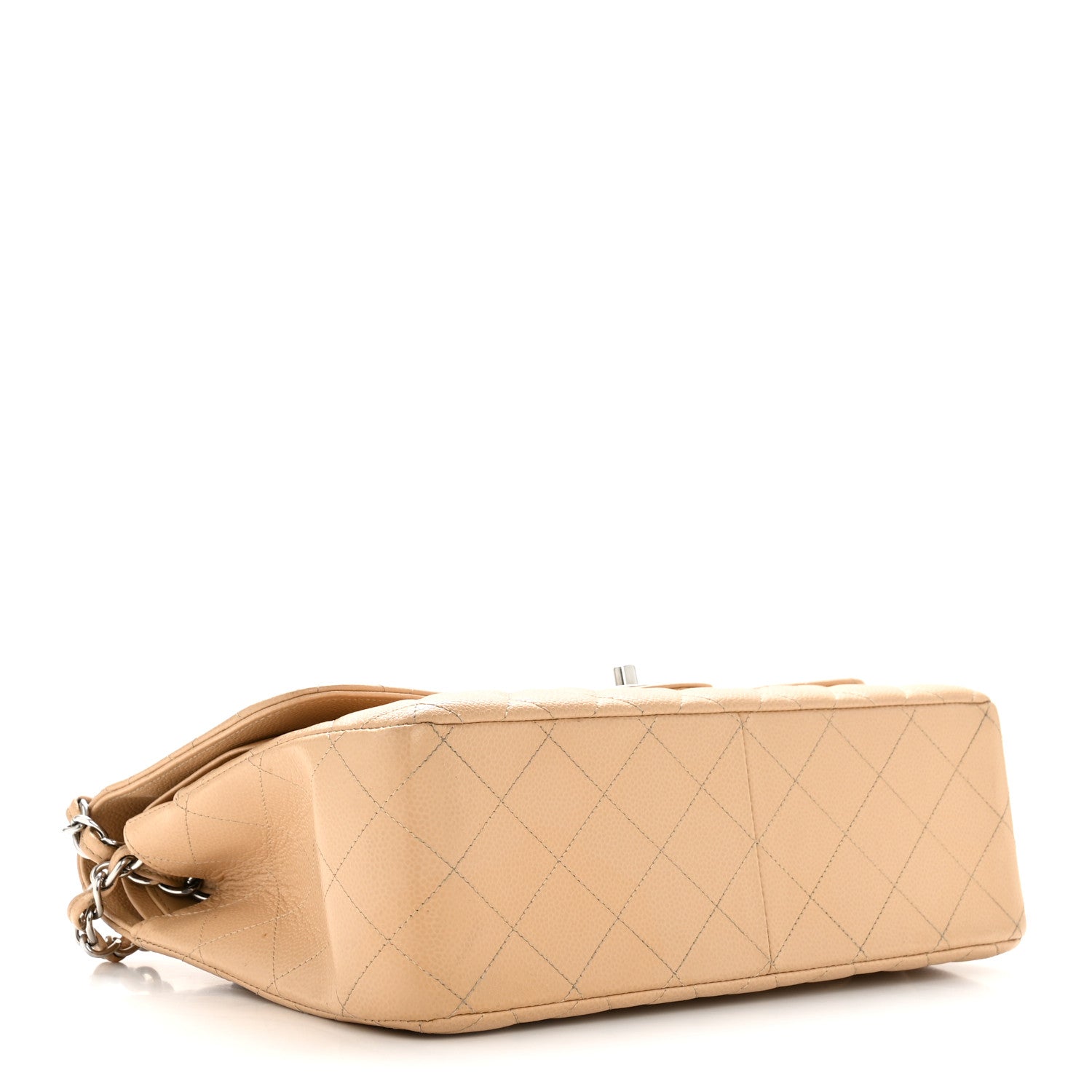 Chanel Caviar Quilted Jumbo Double Flap Beige Clair 4 of 14