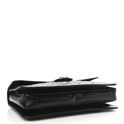 Chanel Glazed Calfskin Quilted Large Perfect Edge Flap Black 4 of 15