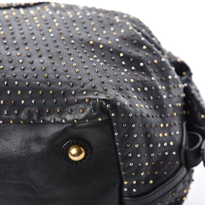 Saint Laurent Calfskin Rock Studded Easy Sac Black 13 of 14