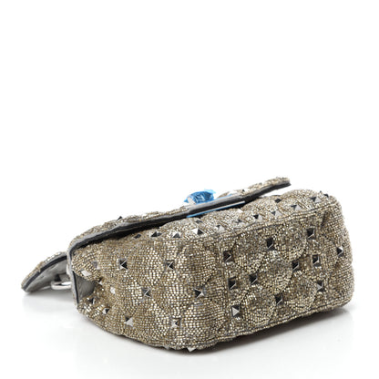 Valentino Garavani Beaded Micro Rockstud Spike It Shoulder Bag Silver 4 of 10
