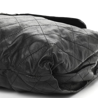 Chanel Vinyl Calfskin Quilted Flap Messenger Black 14 of 15