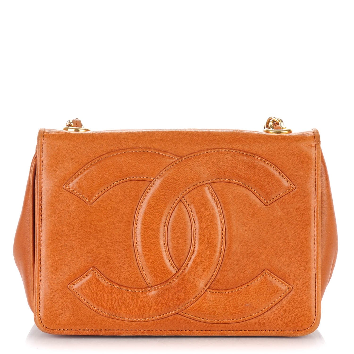 Chanel Lambskin Small CC Flap Brown 1 of 13