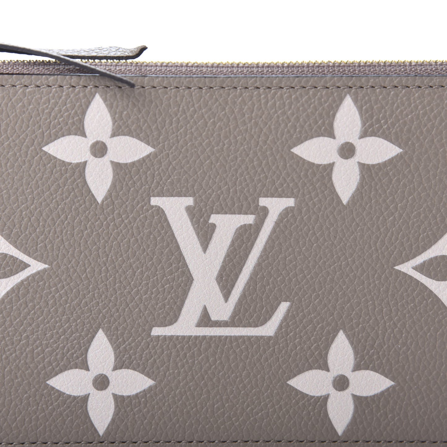 Empreinte Monogram Giant Pochette Felicie Zippered Insert Tourterelle Creme