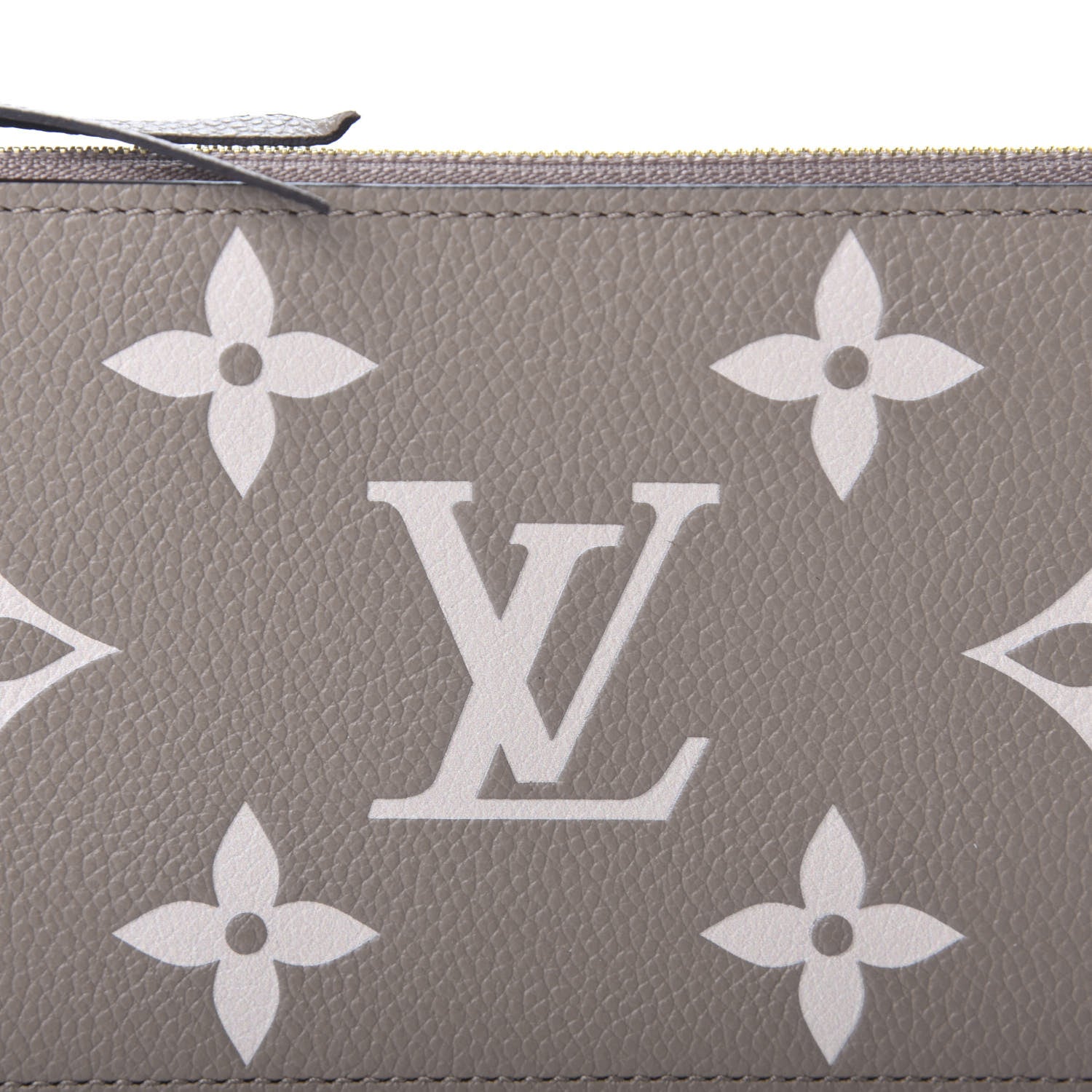 Louis Vuitton Empreinte Monogram Giant Pochette Felicie Zippered Insert Tourterelle Creme 9 of 9