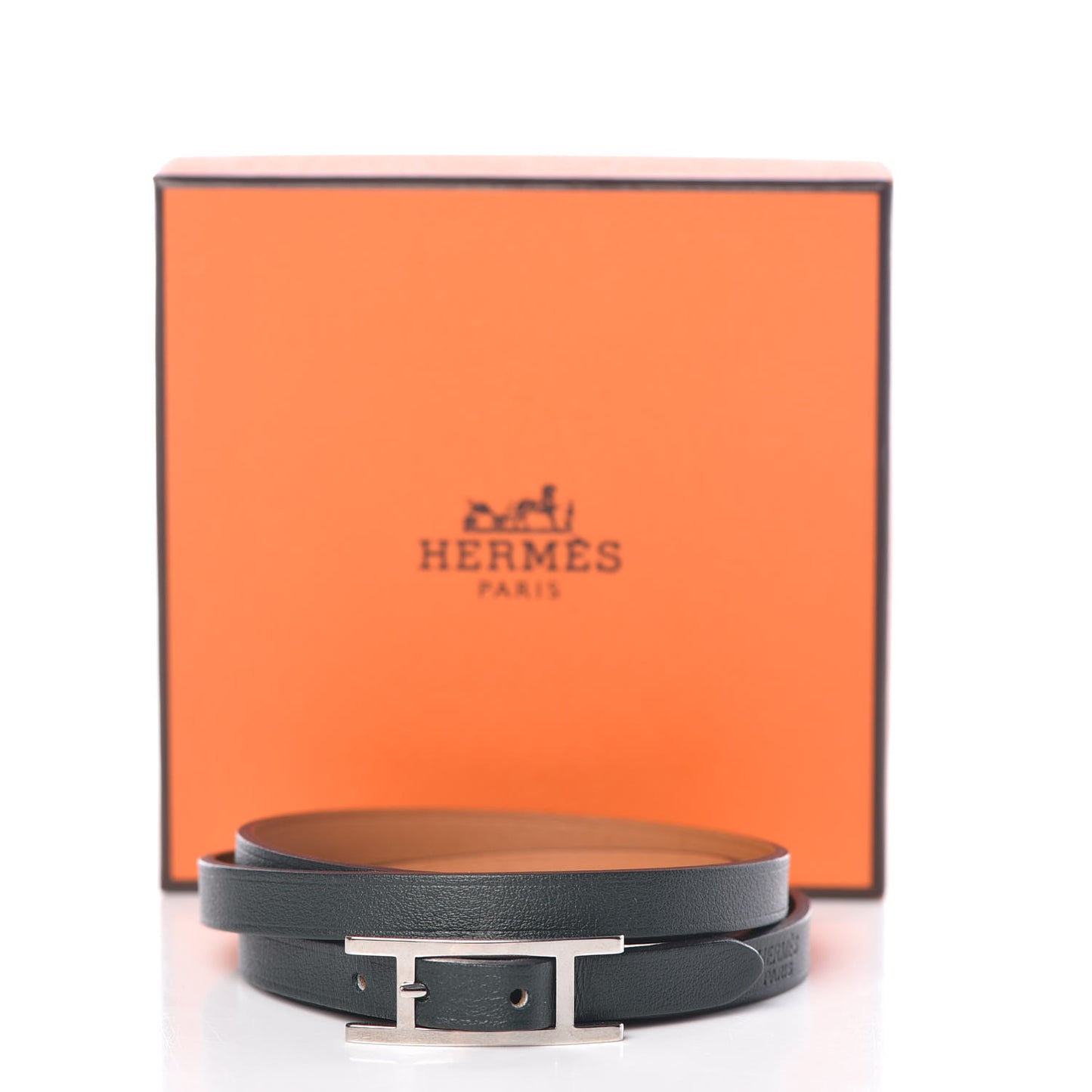 Swift Hapi 3 MM Triple Tour Bracelet L Vert Fonce F