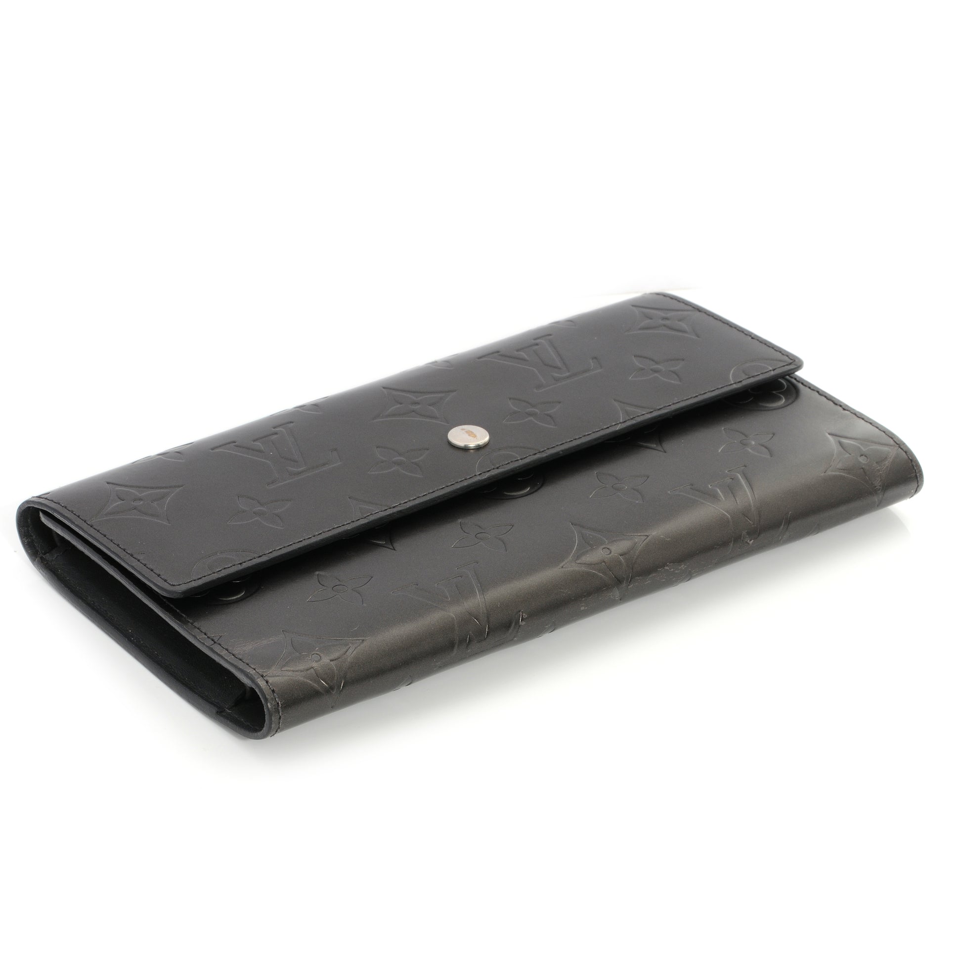 Louis Vuitton Mat Monogram Porte Tresor International Black 3 of 6