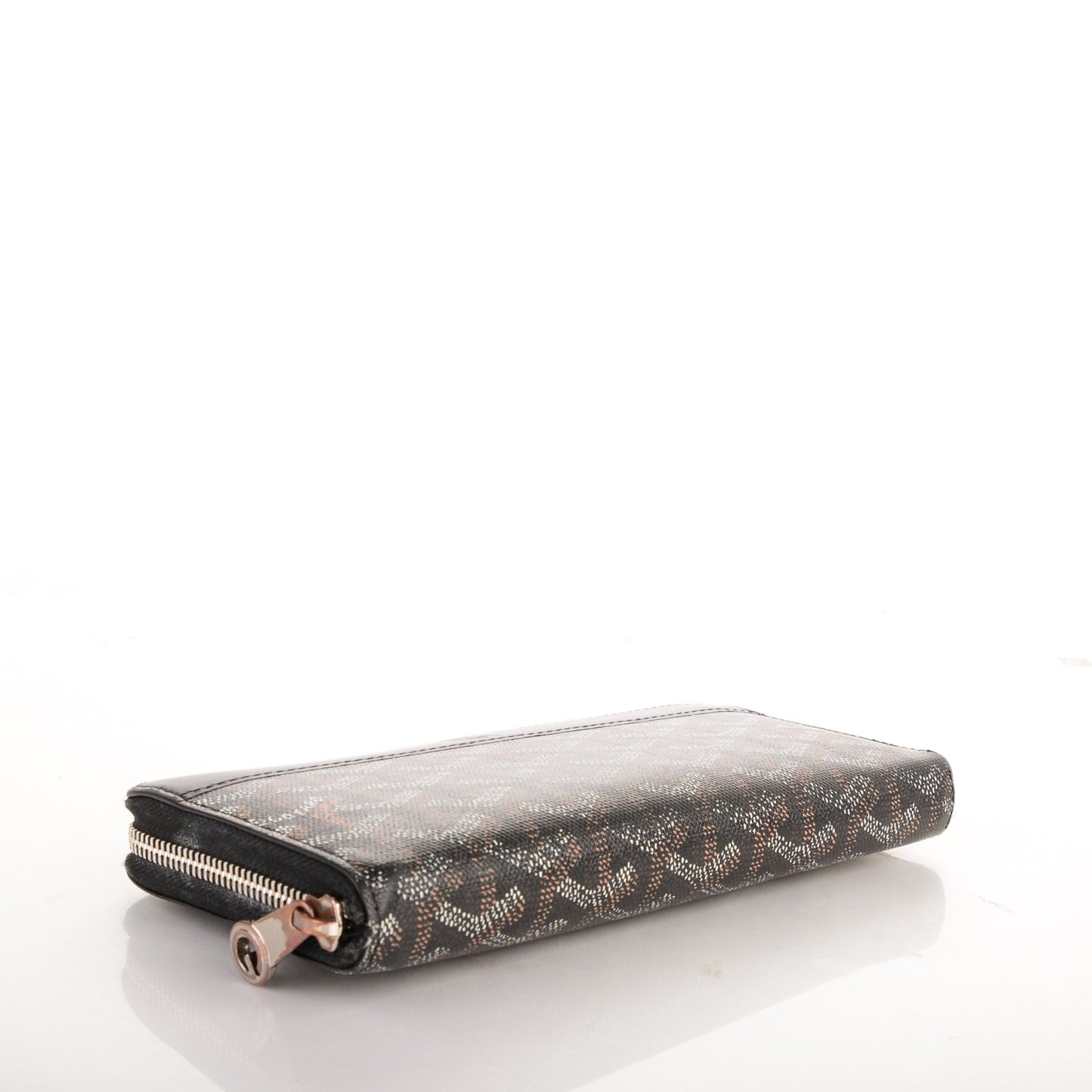 Goyardine Matignon Zip Around GM Wallet Black