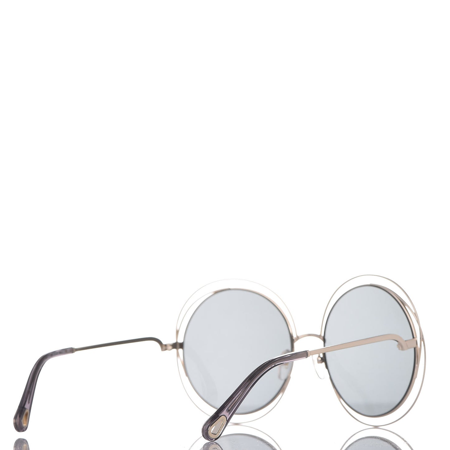 Oversize Round Carlina Oversized Round Sunglasses CE114S Gold Grey Metallic