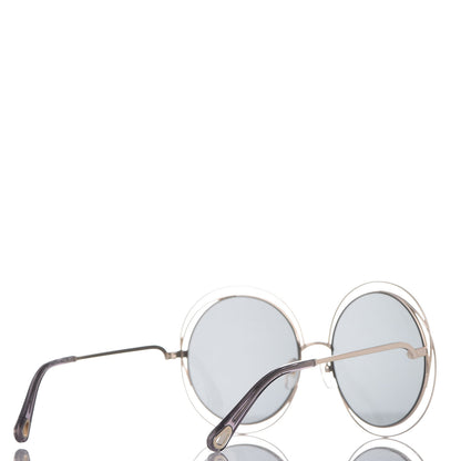 Chloe Oversize Round Carlina Oversized Round Sunglasses CE114S Gold Grey Metallic 4 of 7