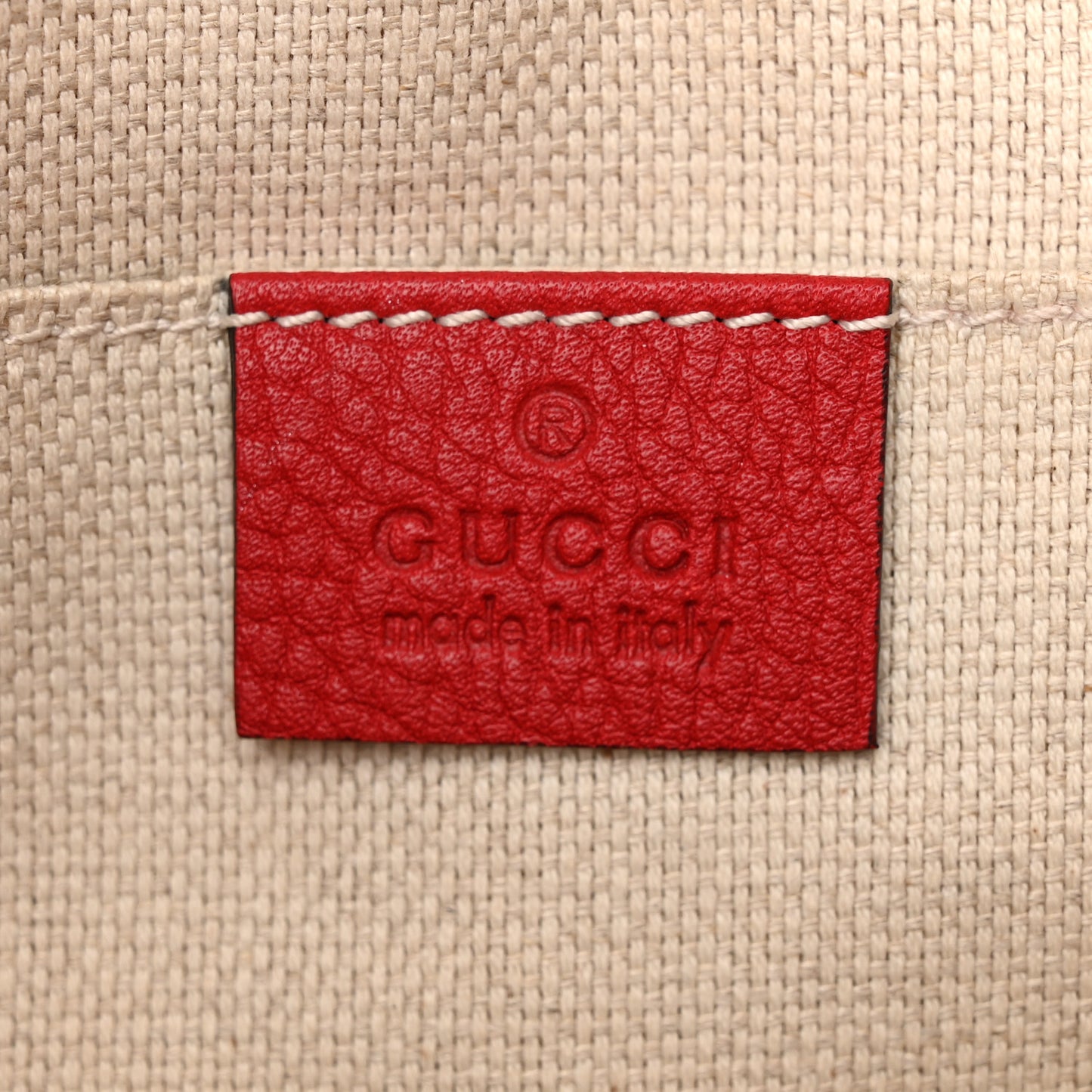 Pebbled Calfskin Small Soho Disco Bag Tabasco Red