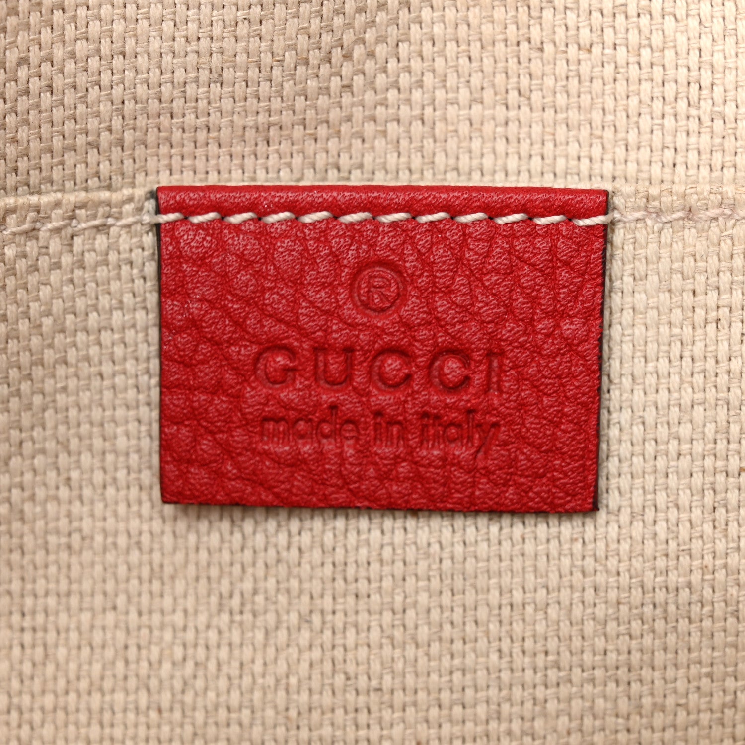Gucci Pebbled Calfskin Small Soho Disco Bag Tabasco Red 6 of 15
