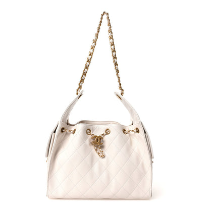 Chanel Caviar Quilted Small Chanel 25 Handbag White 1 of 11