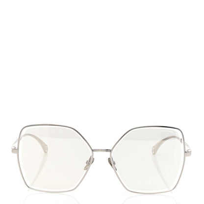Chanel Butterfly Removable Pearl Chain Sunglasses 4262 Silver 2 of 8