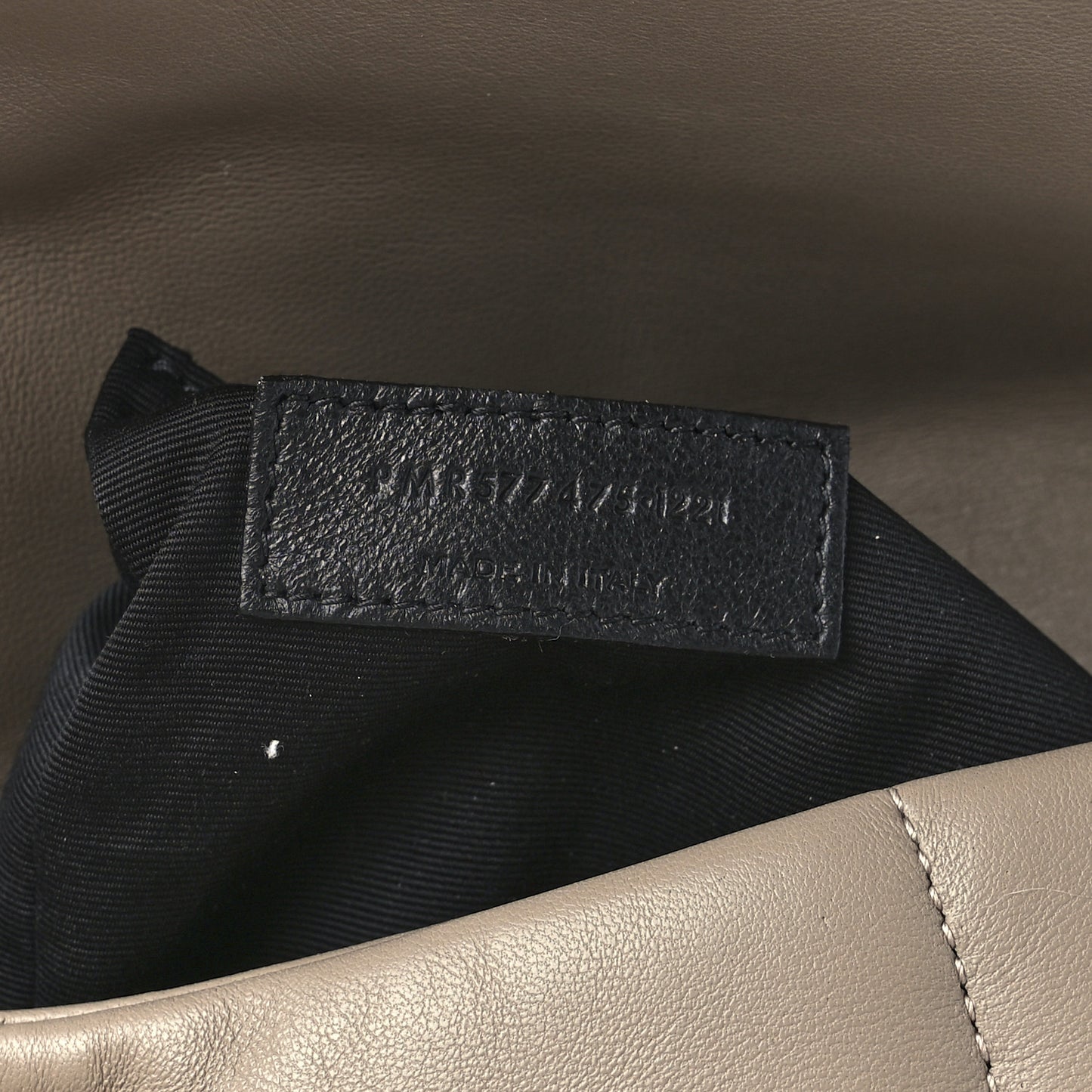 Lambskin Quilted Medium Loulou Puffer Monogram Chain Satchel Dark Beige