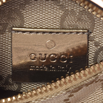 Gucci GG Monogram Web Double Pocket Belt Bag Gold Pink 6 of 14