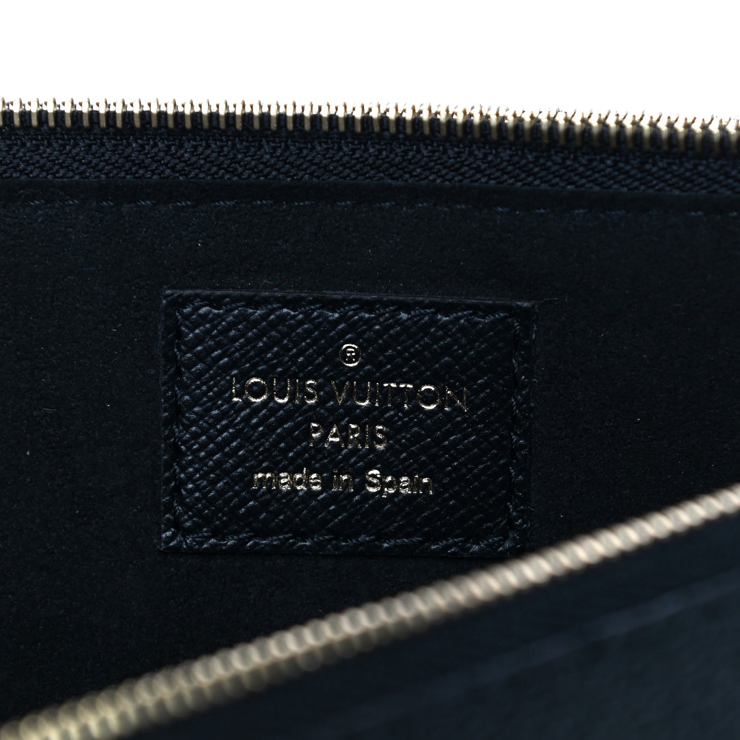 Monogram Giant Jungle Pochette Double Zip Black