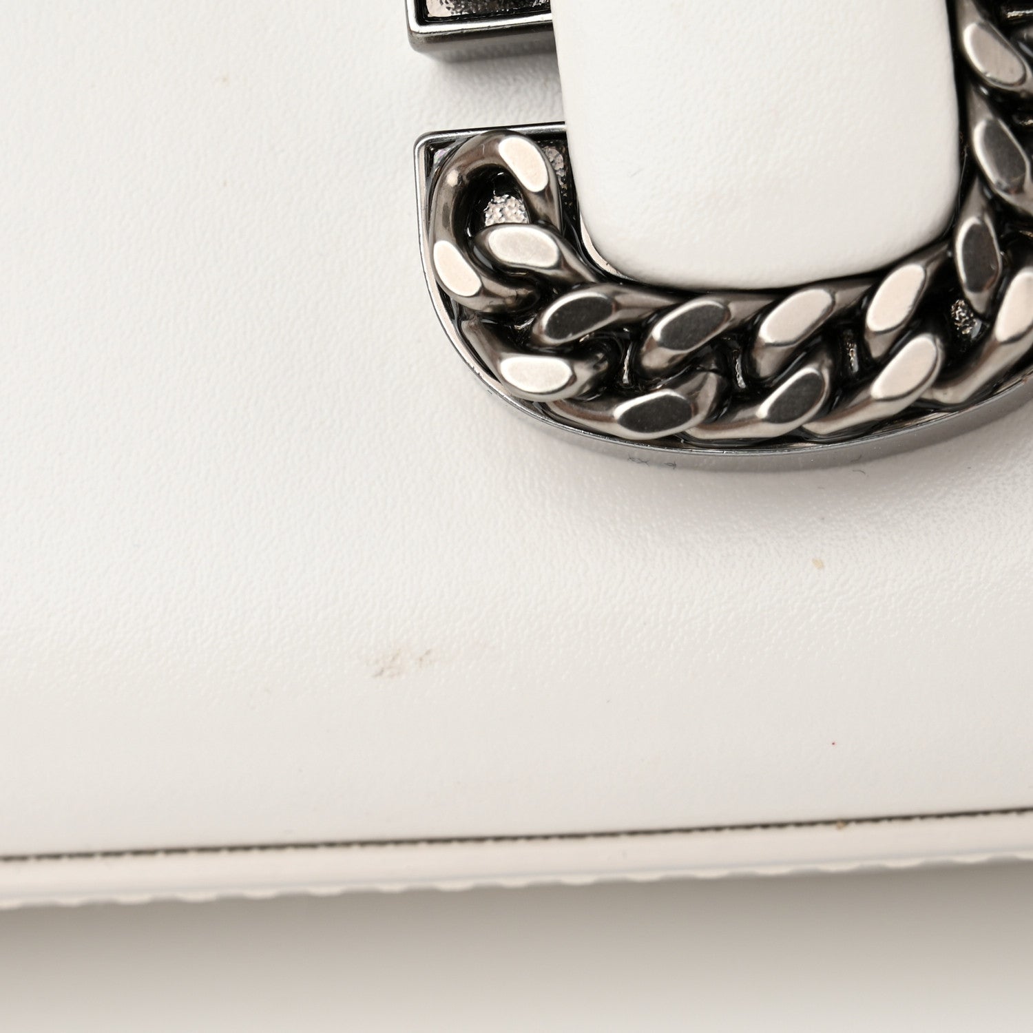 Marc Jacobs Calfskin Saint Marc Chain Wallet White 12 of 13