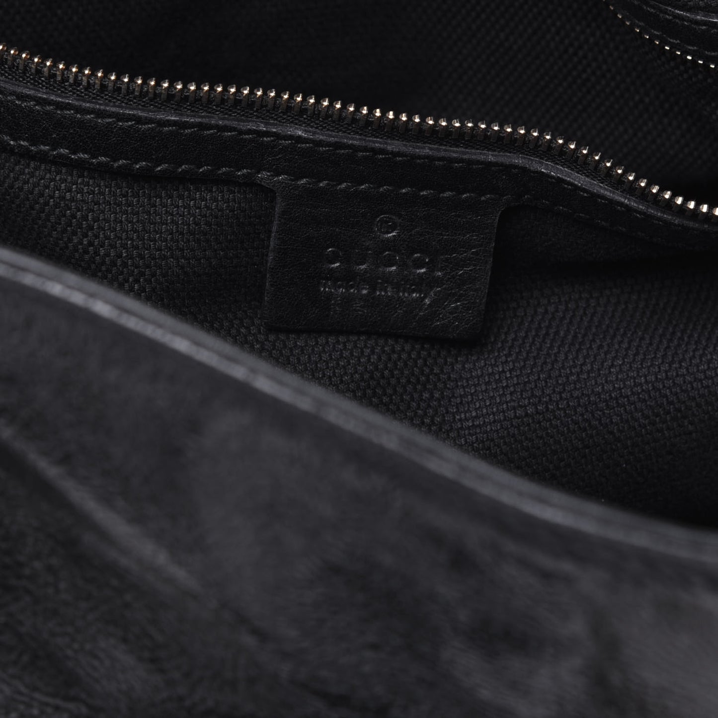 Patent Medium Soho Chain Shoulder Bag Black