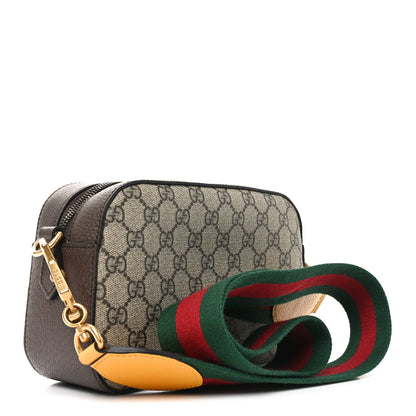 Gucci GG Supreme Monogram Web Neo Vintage Shoulder Bag Beige New Acero Crop 3 of 11