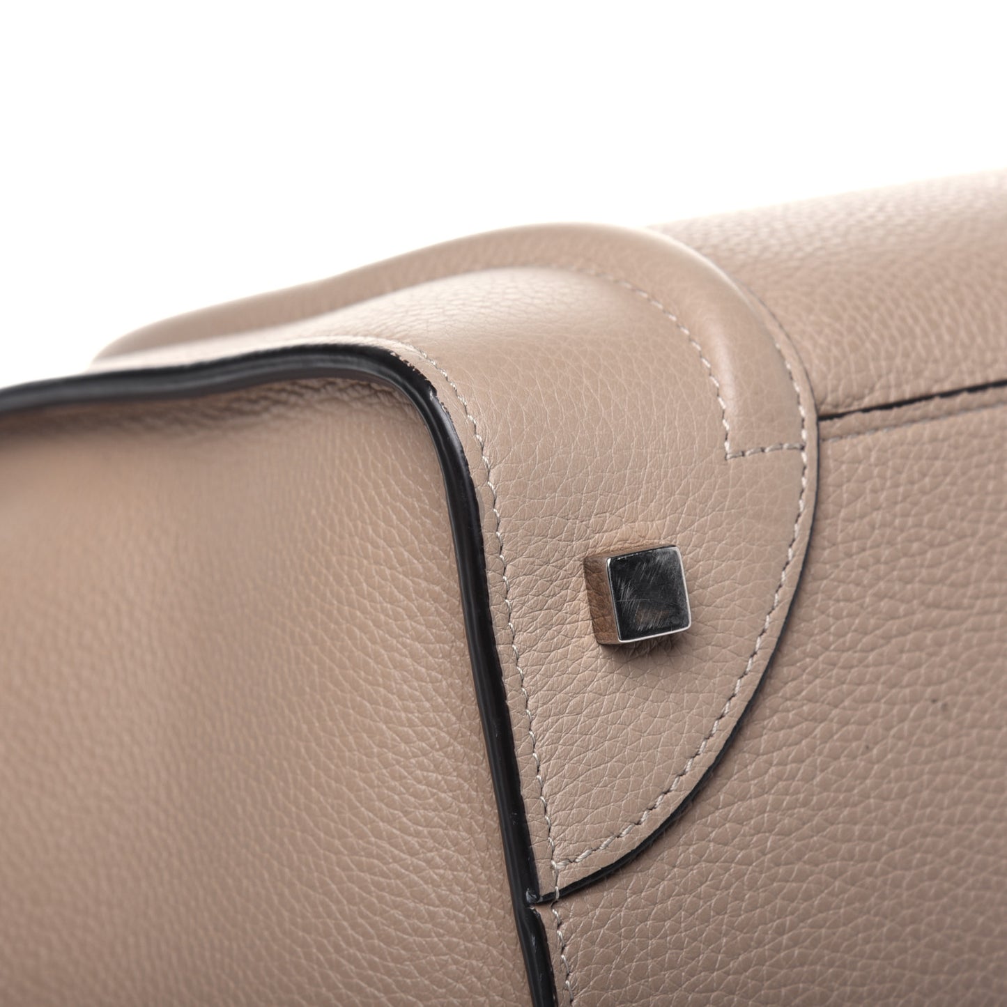 Drummed Calfskin Mini Luggage Dune