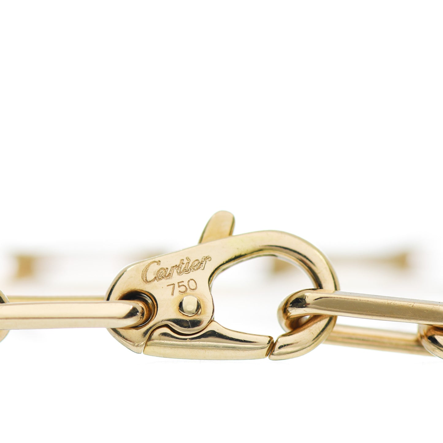 18K Yellow Gold Santos de Cartier Link Chain Bracelet