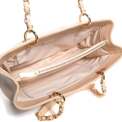 Chanel Caviar Quilted Grand Shopping Tote GST Beige Clair 5 of 8
