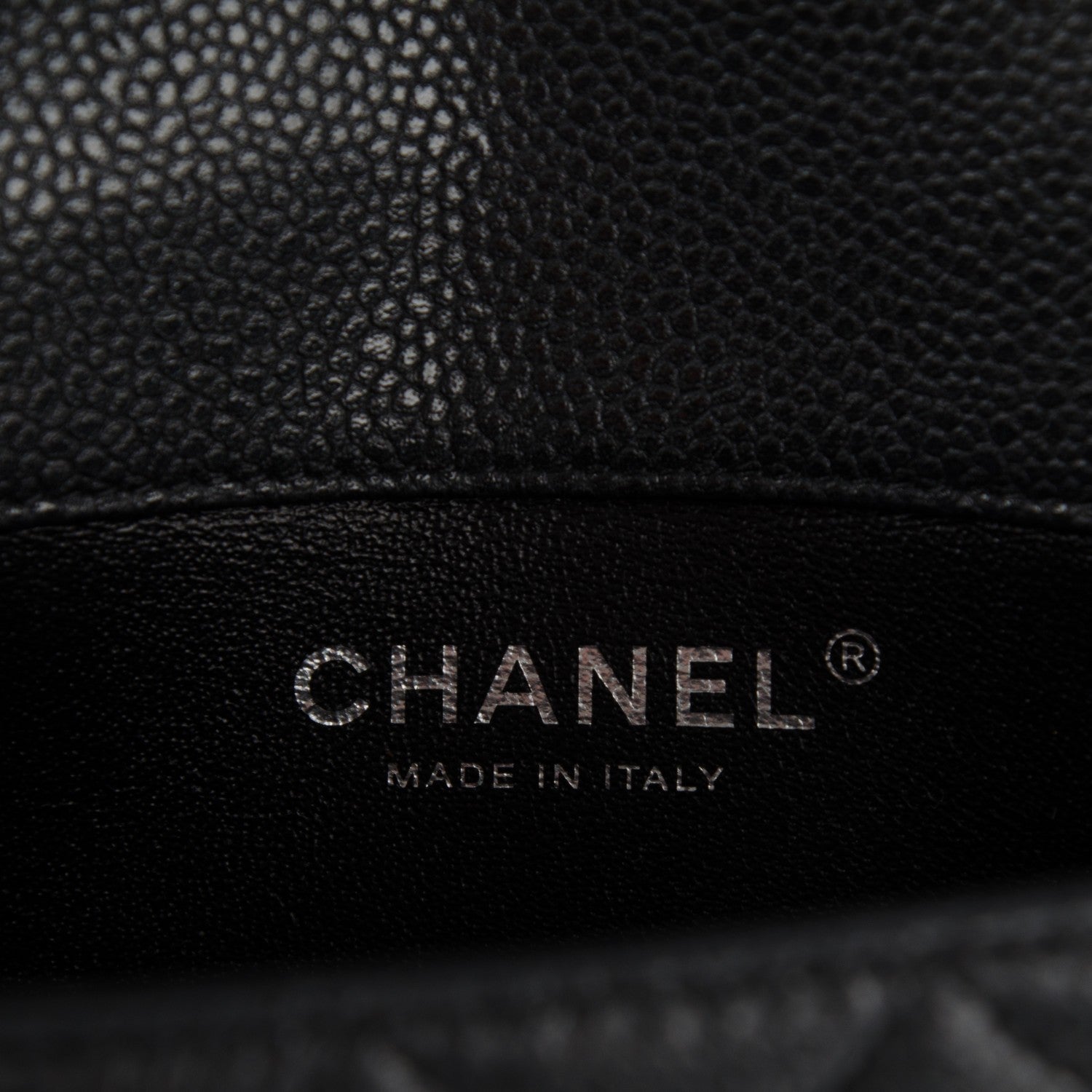 Chanel Metallic Caviar Quilted Extra Mini Flap Dark Grey 6 of 7