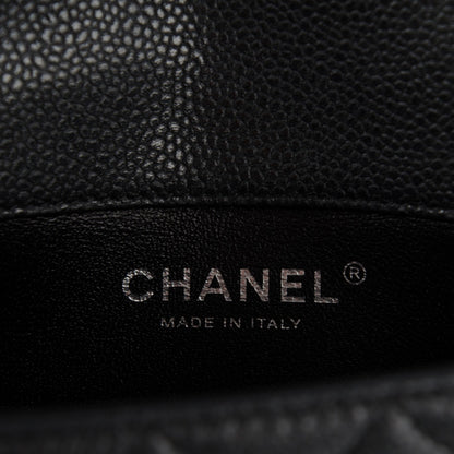 Chanel Metallic Caviar Quilted Extra Mini Flap Dark Grey 6 of 7