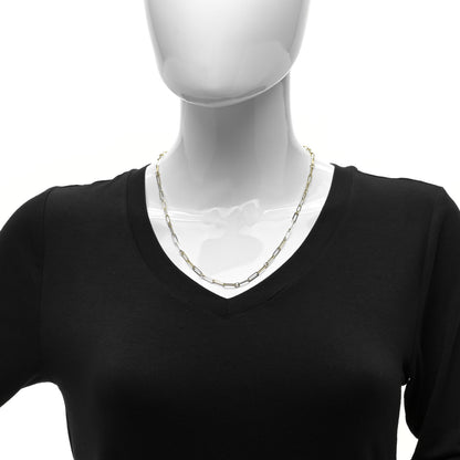 Roberto Coin 18K Yellow Gold Paper Clip Link Necklace 22" 2 of 4