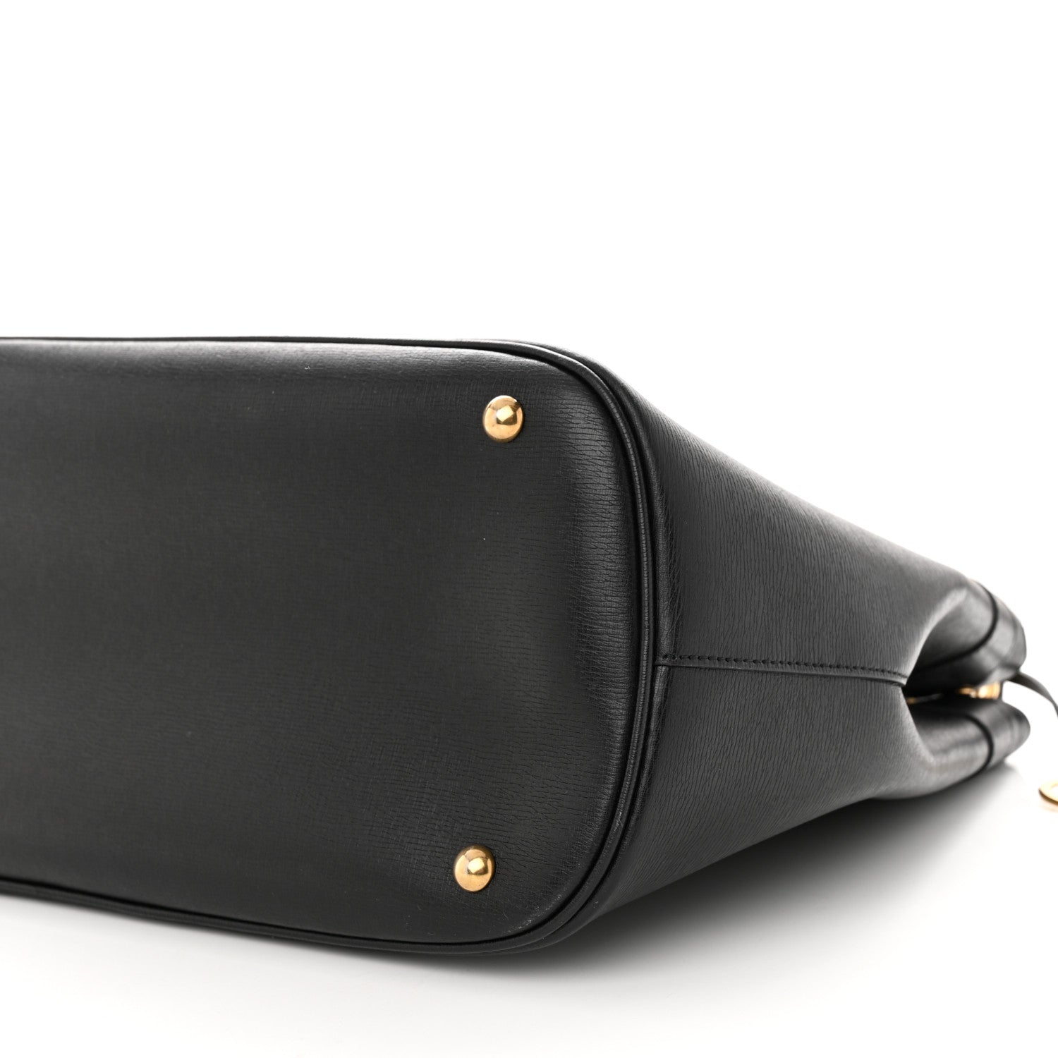 Gucci Textured Calfskin Large Bright Bit Tote Black 10 of 11