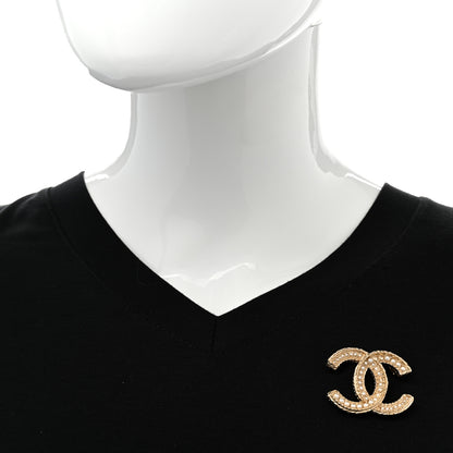 Chanel Pearl CC Brooch Gold 2 of 5