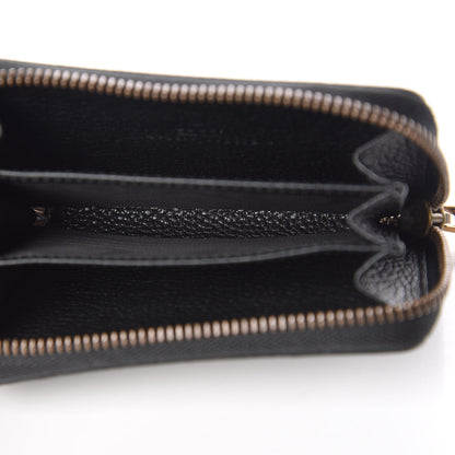 Gucci Calfskin Logo Zip Around Card Case Black 5 of 7
