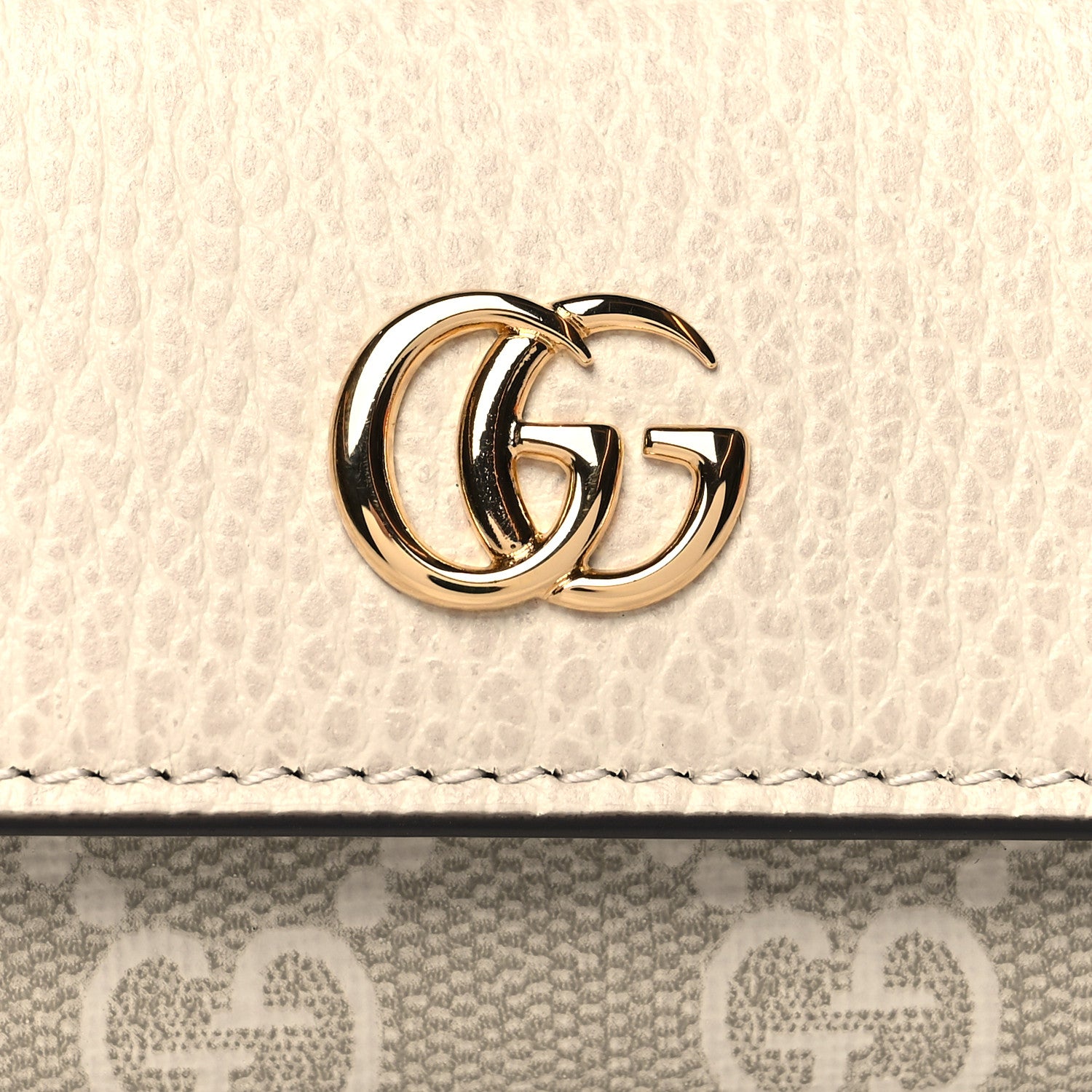 Gucci Dollar Calfskin GG Supreme Monogram GG Marmont 6 Key Holder Case Mystic White Beige 7 of 8