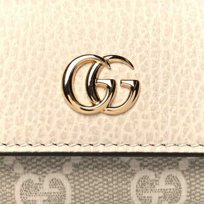 Gucci Dollar Calfskin GG Supreme Monogram GG Marmont 6 Key Holder Case Mystic White Beige 7 of 8
