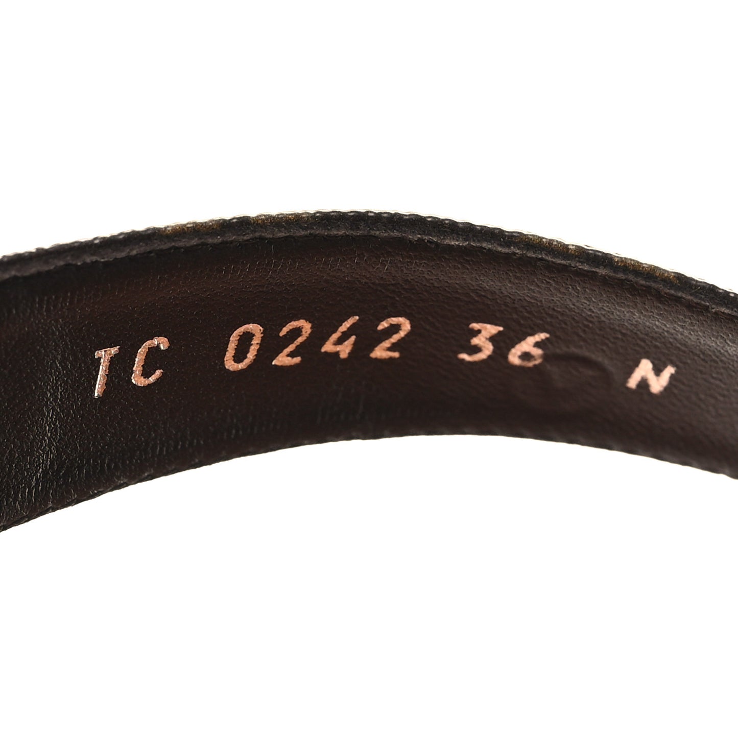 Monogram Sunny Flat Thong Sandals 36 Brown