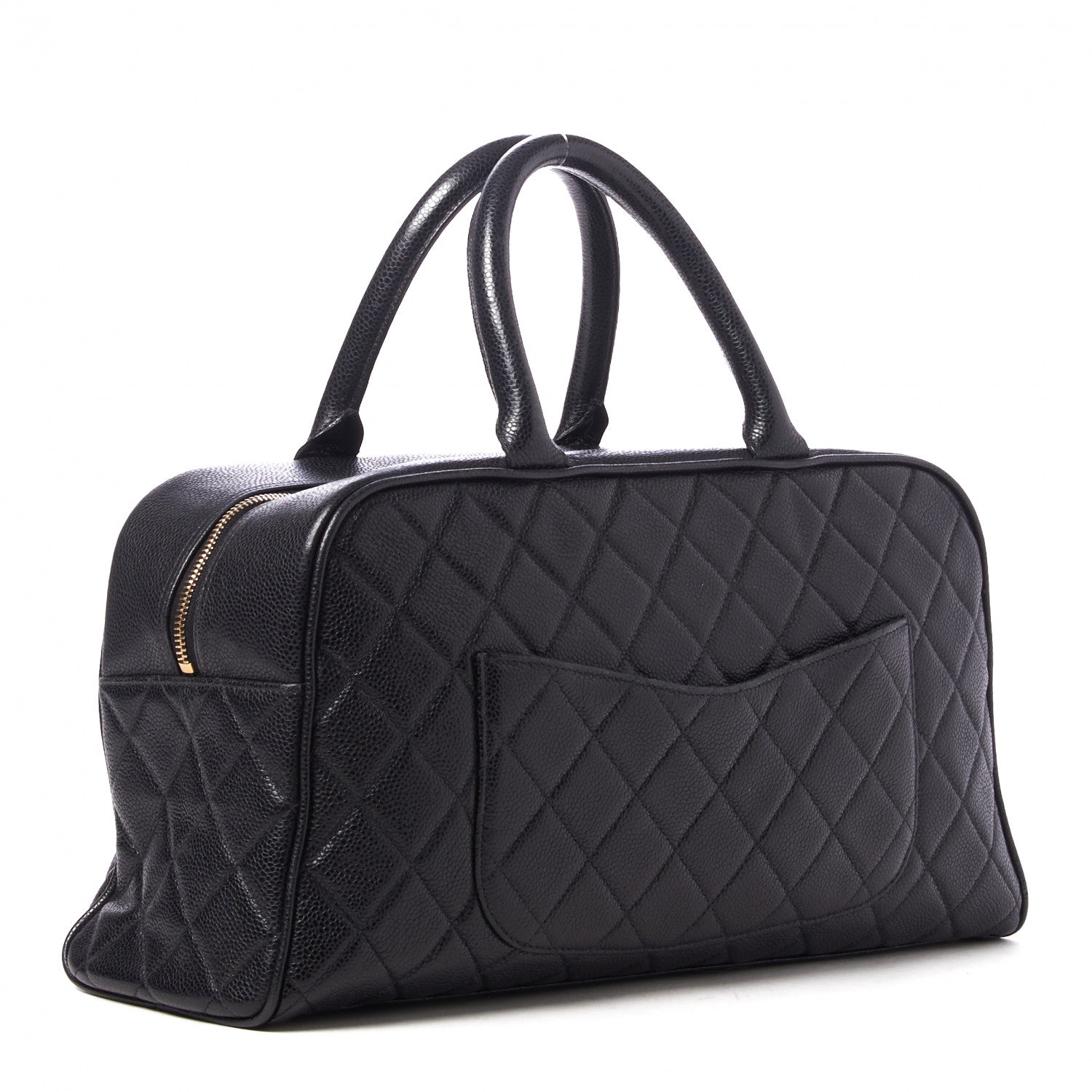 Chanel Caviar Quilted Large Bowler Black 2 of 10