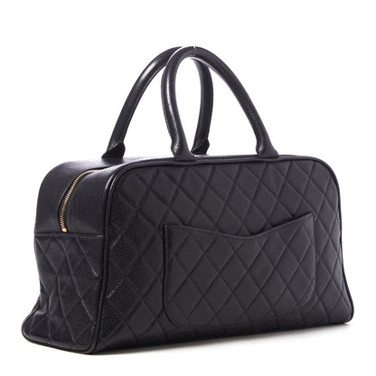 Chanel Caviar Quilted Large Bowler Black 2 of 10
