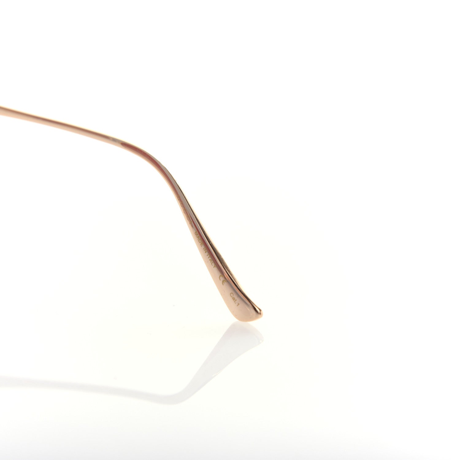 Gucci Metal Oversized Round Frame GG0225S Sunglasses Gold 6 of 8