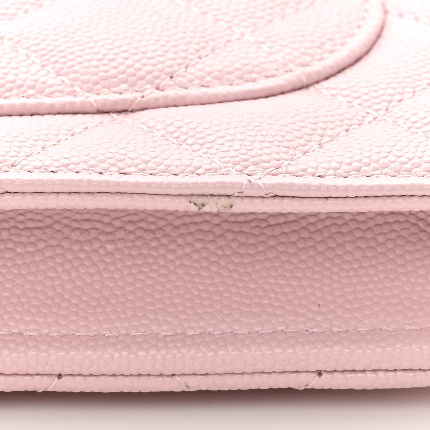 Chanel Caviar Quilted Wallet on Chain WOC Light Pink 12 of 13