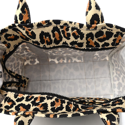 Marc Jacobs Cotton Canvas Leopard Print Medium The Traveler Tote Bag 5 of 9