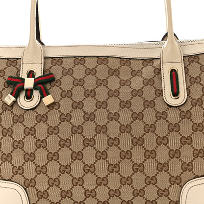 Gucci Monogram Medium Princy Tote Off White 8 of 17