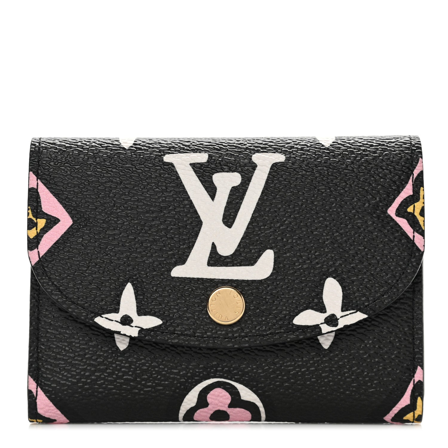 Louis Vuitton Monogram Giant Wild At Heart Rosalie Coin Purse Black 1 of 7