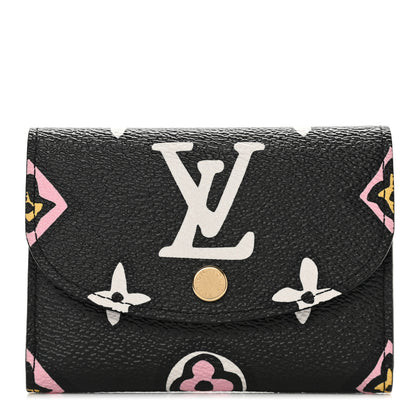 Louis Vuitton Monogram Giant Wild At Heart Rosalie Coin Purse Black 1 of 7