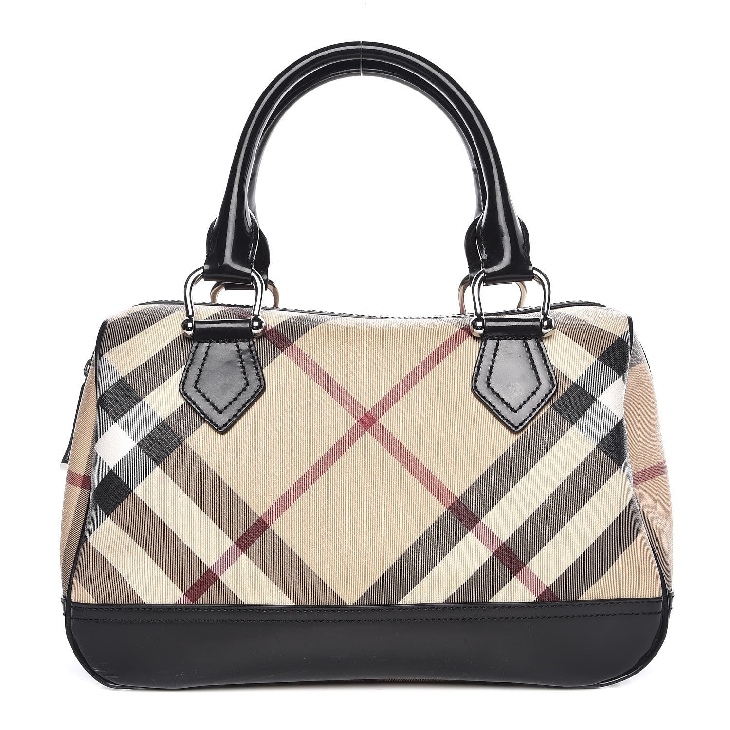 Burberry Nova Check Bowling Bag Black 1 of 13